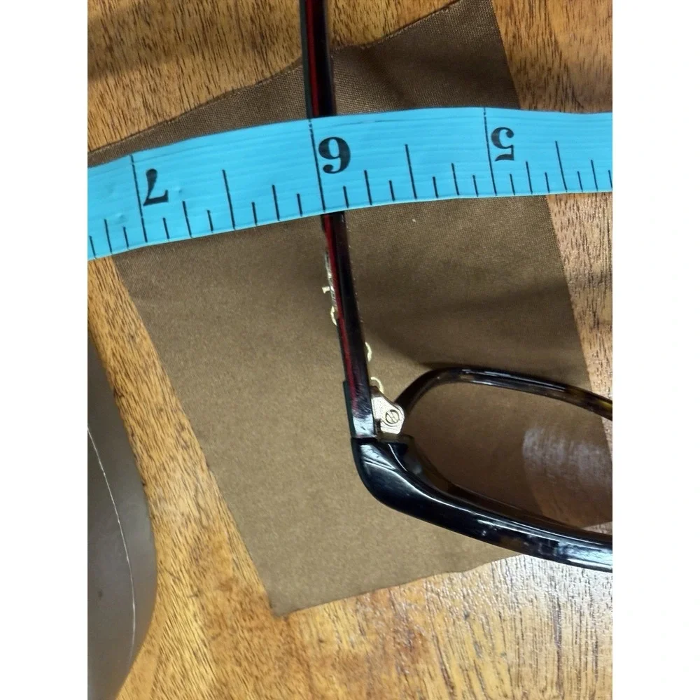 Vtg Gucci oversized sunglasses Brown striped temples case Box Branded Cloth